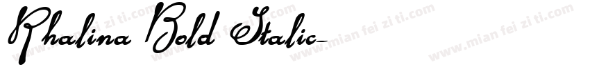 Rhalina Bold Italic字体转换